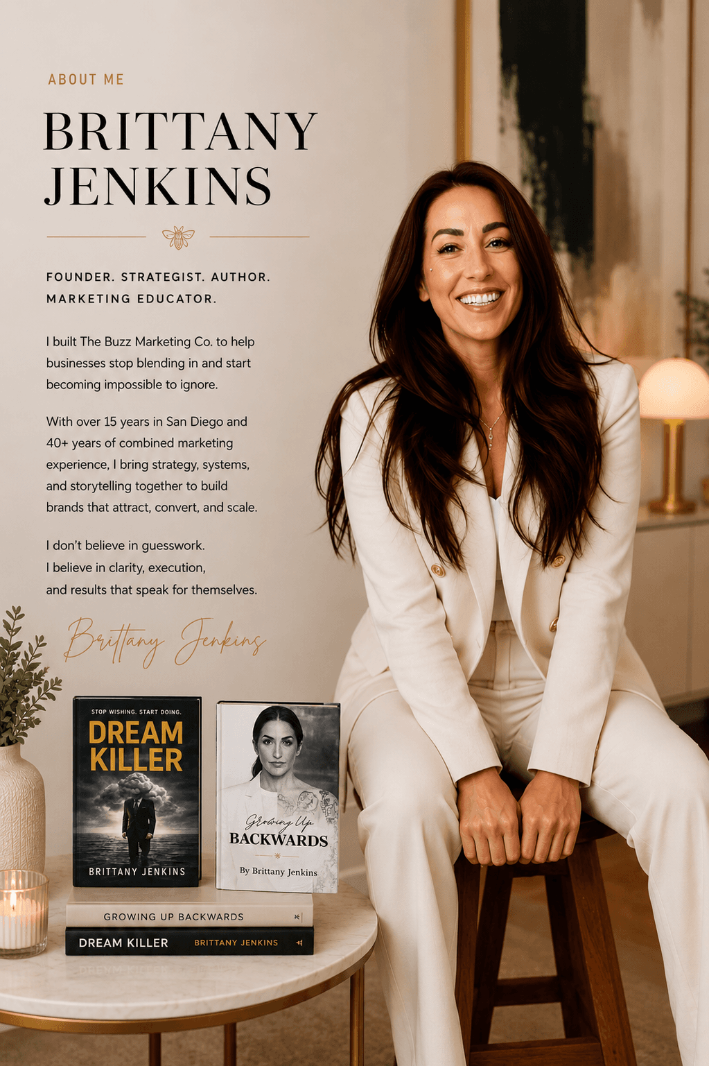 Brittany Jenkins, Founder of The Buzz Marketing Co — Strategist, Author, and Marketing Educator