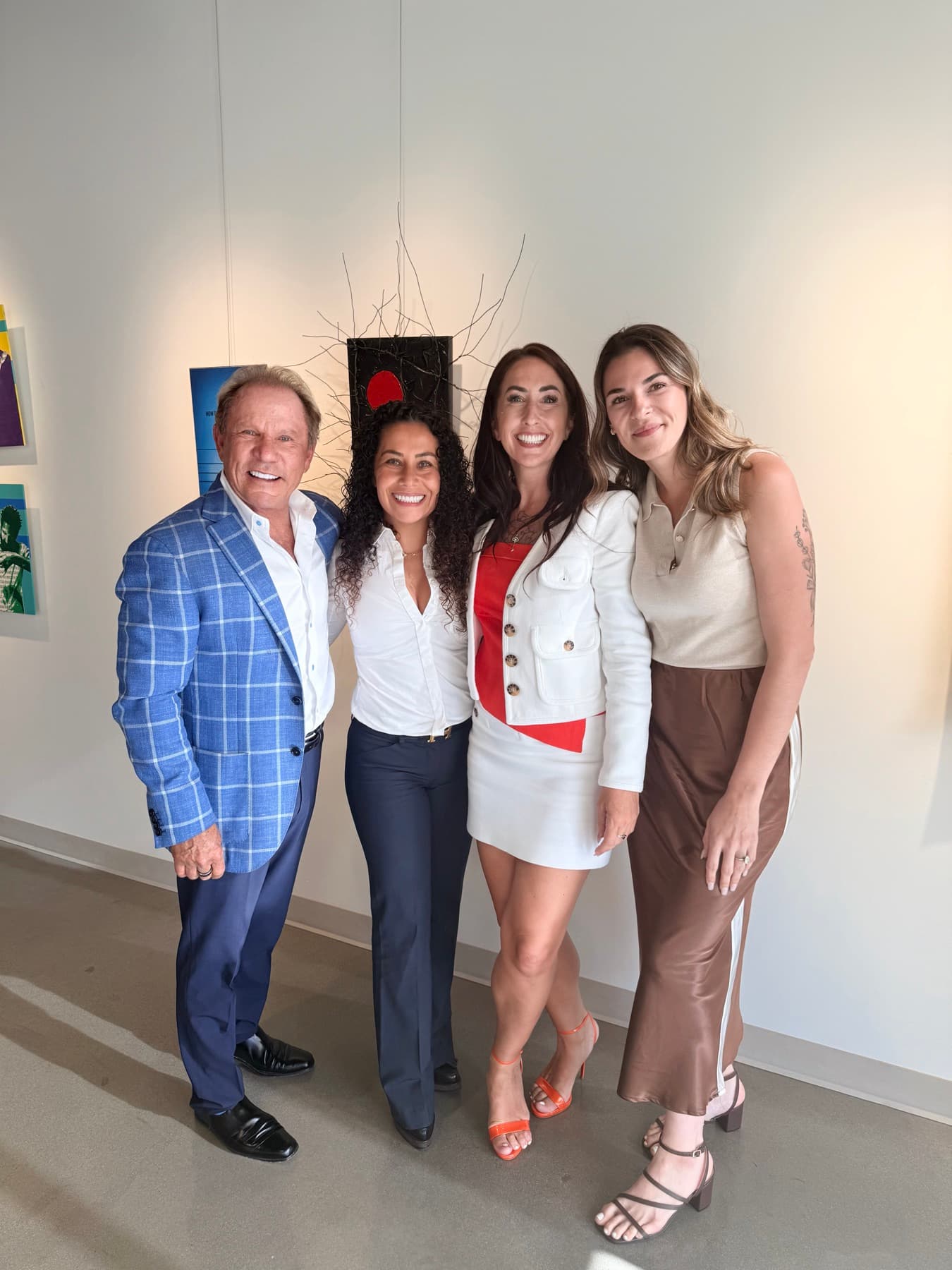 Brittany Jenkins with guests at a Buzz Marketing Co event